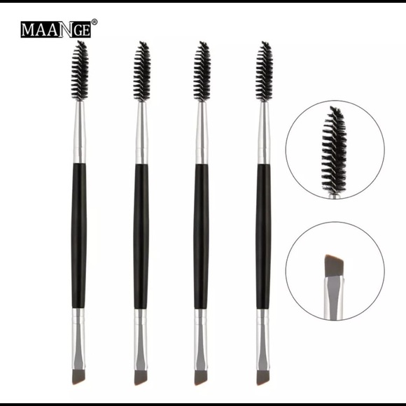 Set of 4 Quality Double Ended Eyes Makeup Brush - Picture 1 of 2